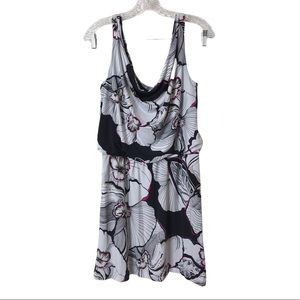 WHBM Floral, Blouson Bodice, Sleeveless Dress